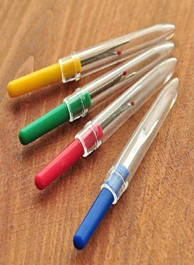 Gemsy Seam Ripper Tool Set Piece Sewing Accessories Kit for Stitch Removal | Thread Cutting | Ideal for Sewing, Tailoring, DIY Projects | Stainless Steel Blades with Comfort Grip Handles Set of 4 - Image 2